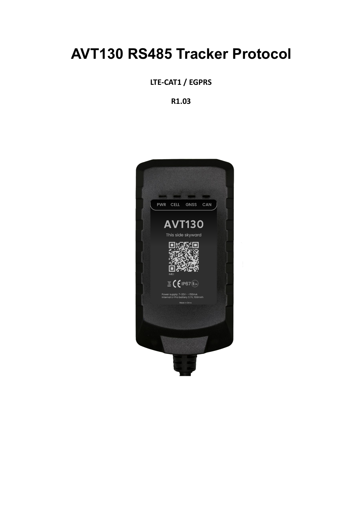 AVT130 / AVT131 — RS485 Protocol — Page 1 of 90