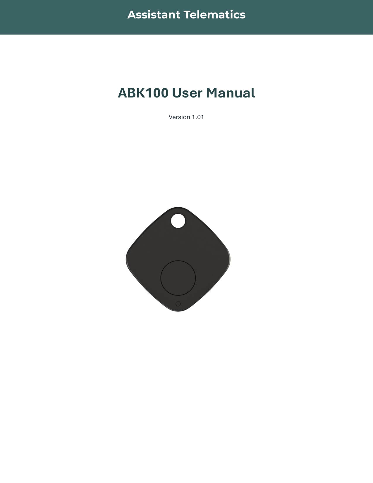 ABK100 — User manual — Page 1 of 7