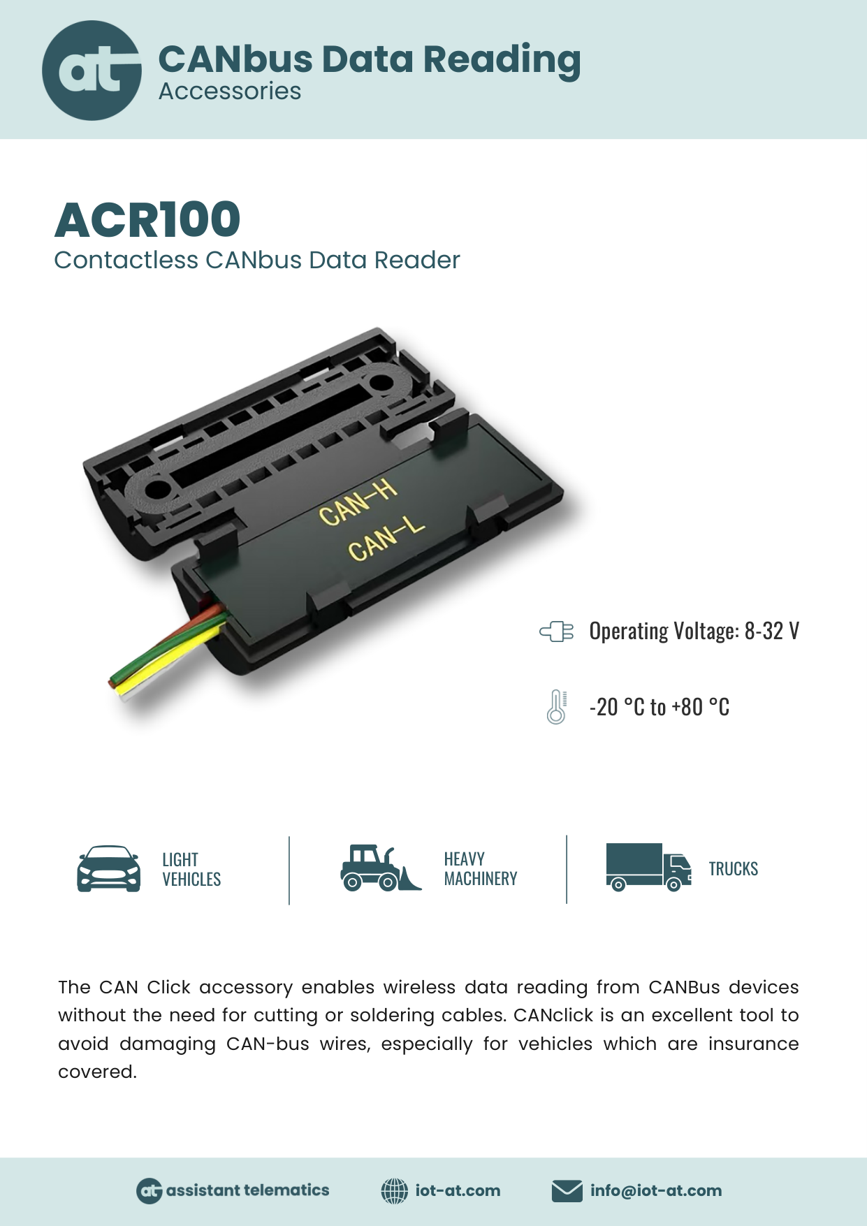ACR100 — Datasheet — Page 1 of 1