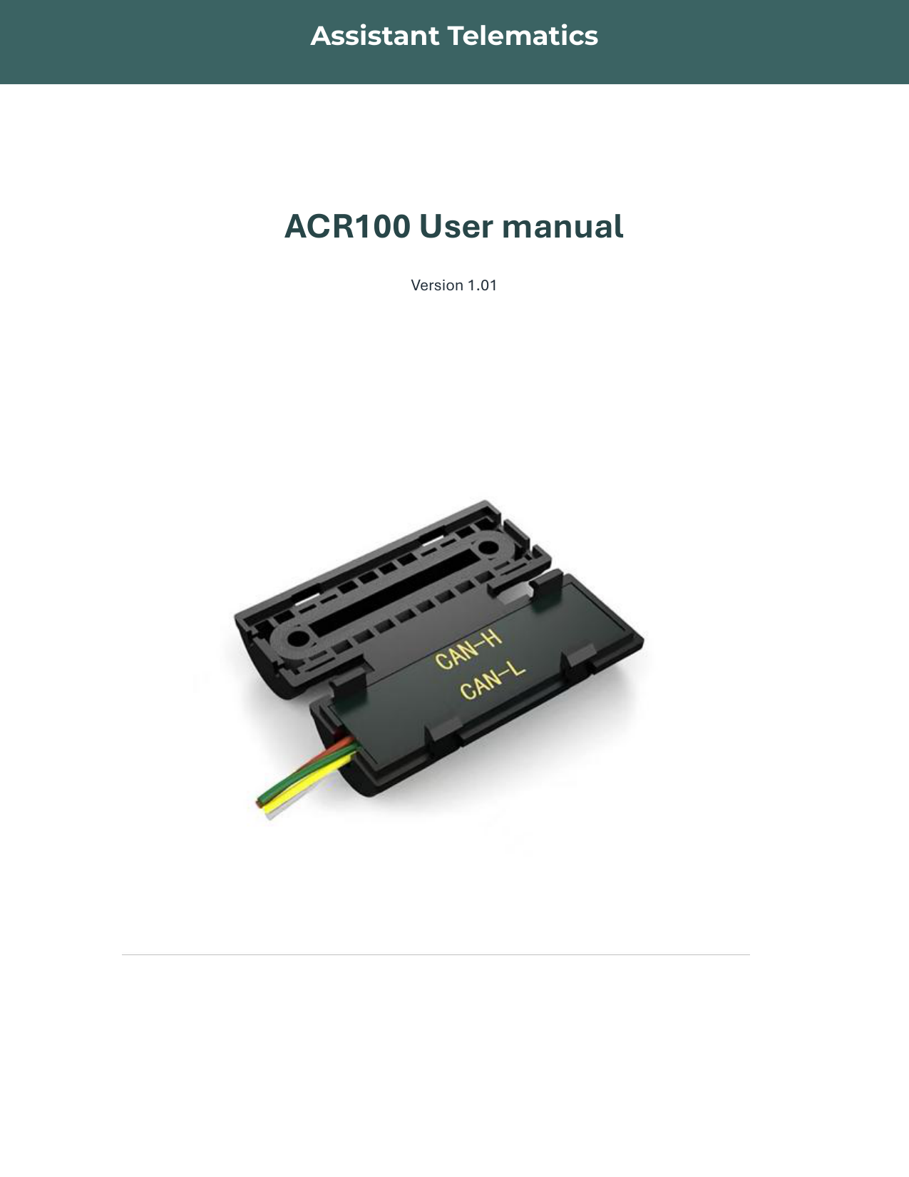 ACR100 — User manual — Page 1 of 4