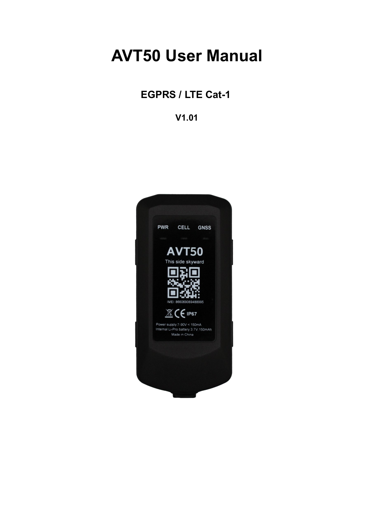 AVT50 — User manual — Page 1 of 10